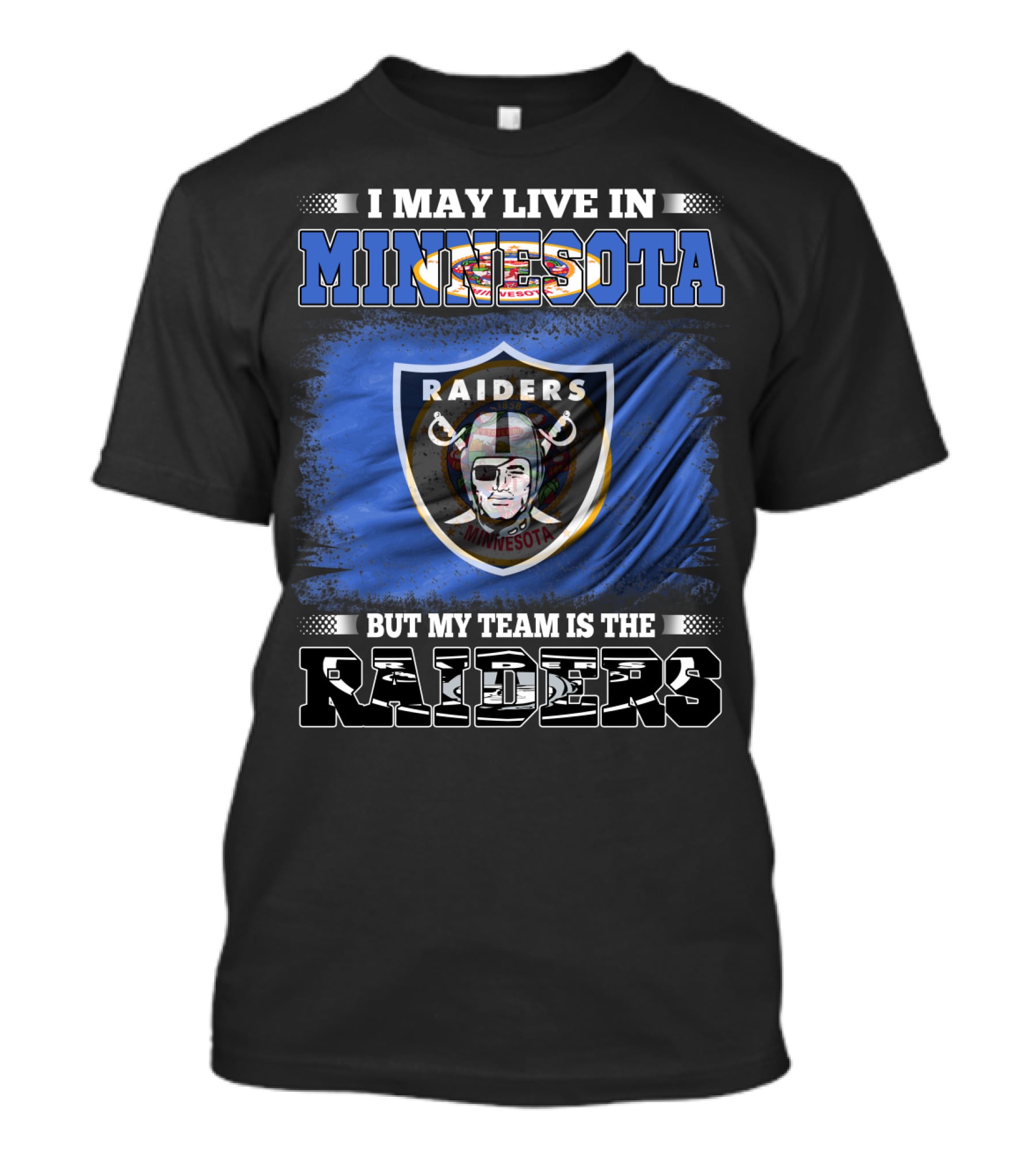 Minnesota Resident But My Team Is The Raiders Minnesota Pride T-Shirt