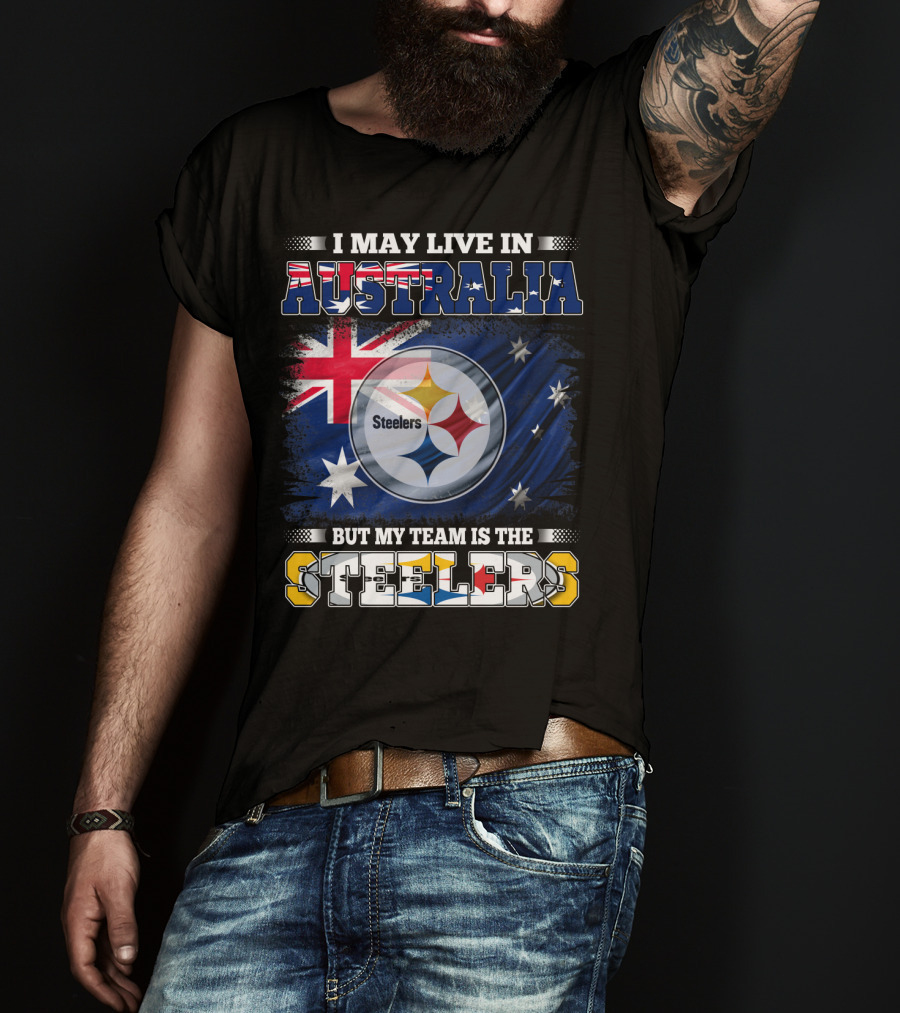 Australia Pride With Steelers Loyalty Fusion T-Shirt