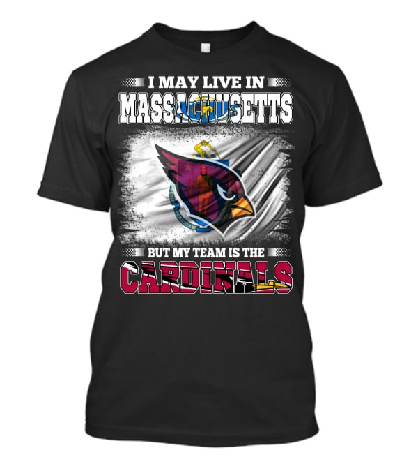 Massachusetts Resident Cardinals Supporter Sports Flag T-Shirt