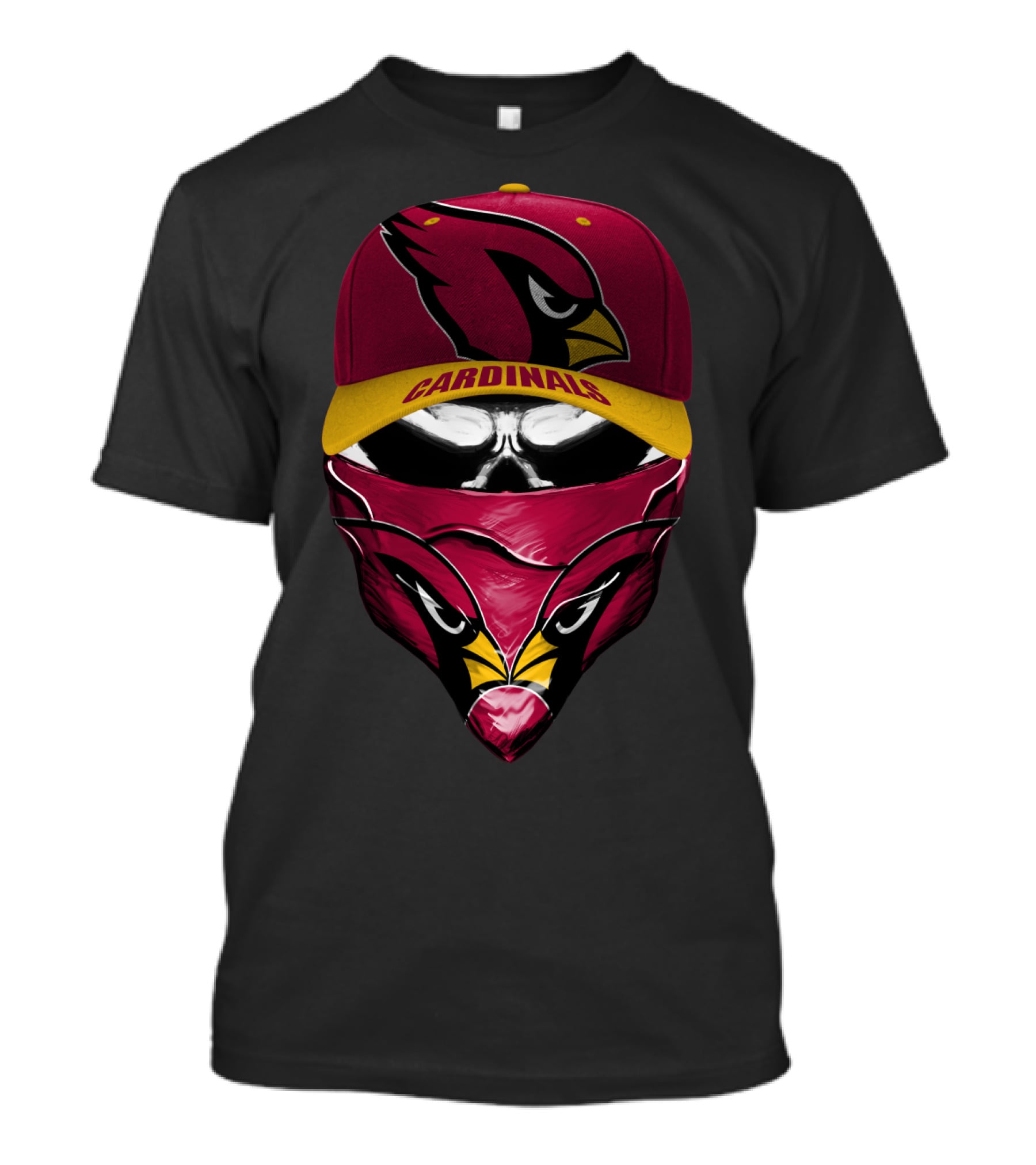 Arizona Cardinals Cap And Bandana Combo With Cardinal T-Shirt