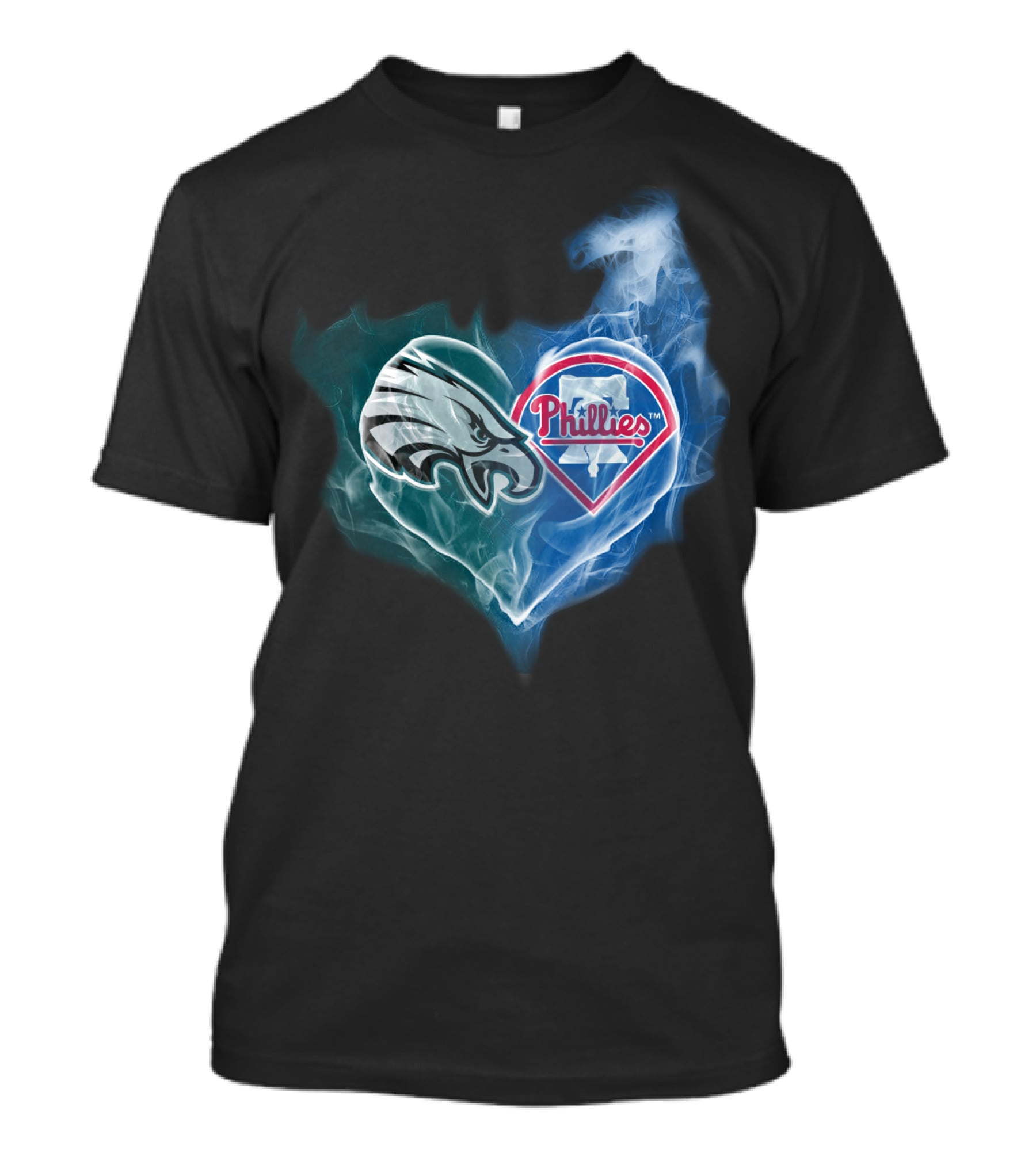 Philadelphia Eagles Phillies Heart T-Shirt