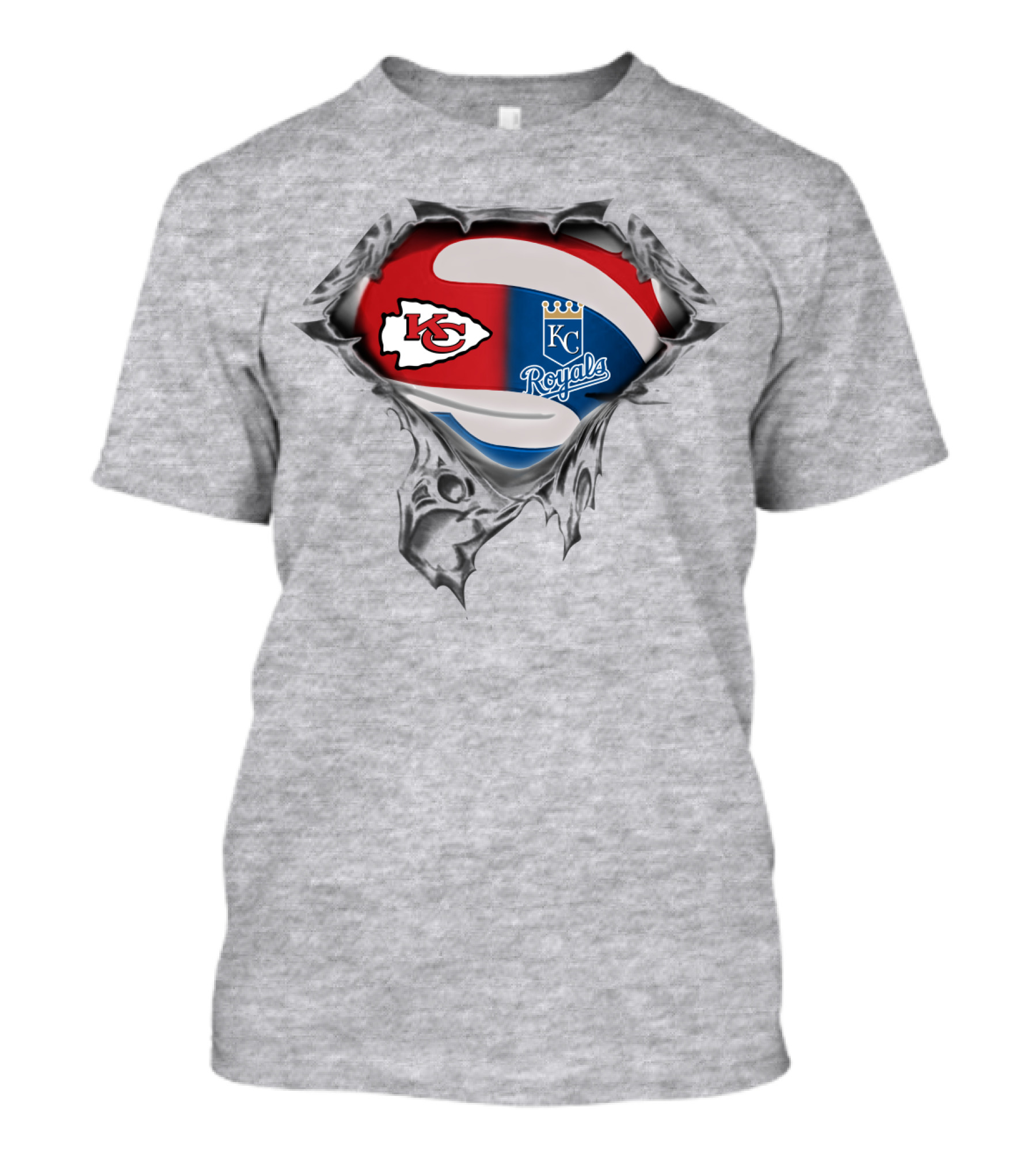 Kansas City Chiefs And Royals Super Combo 3D T-Shirt