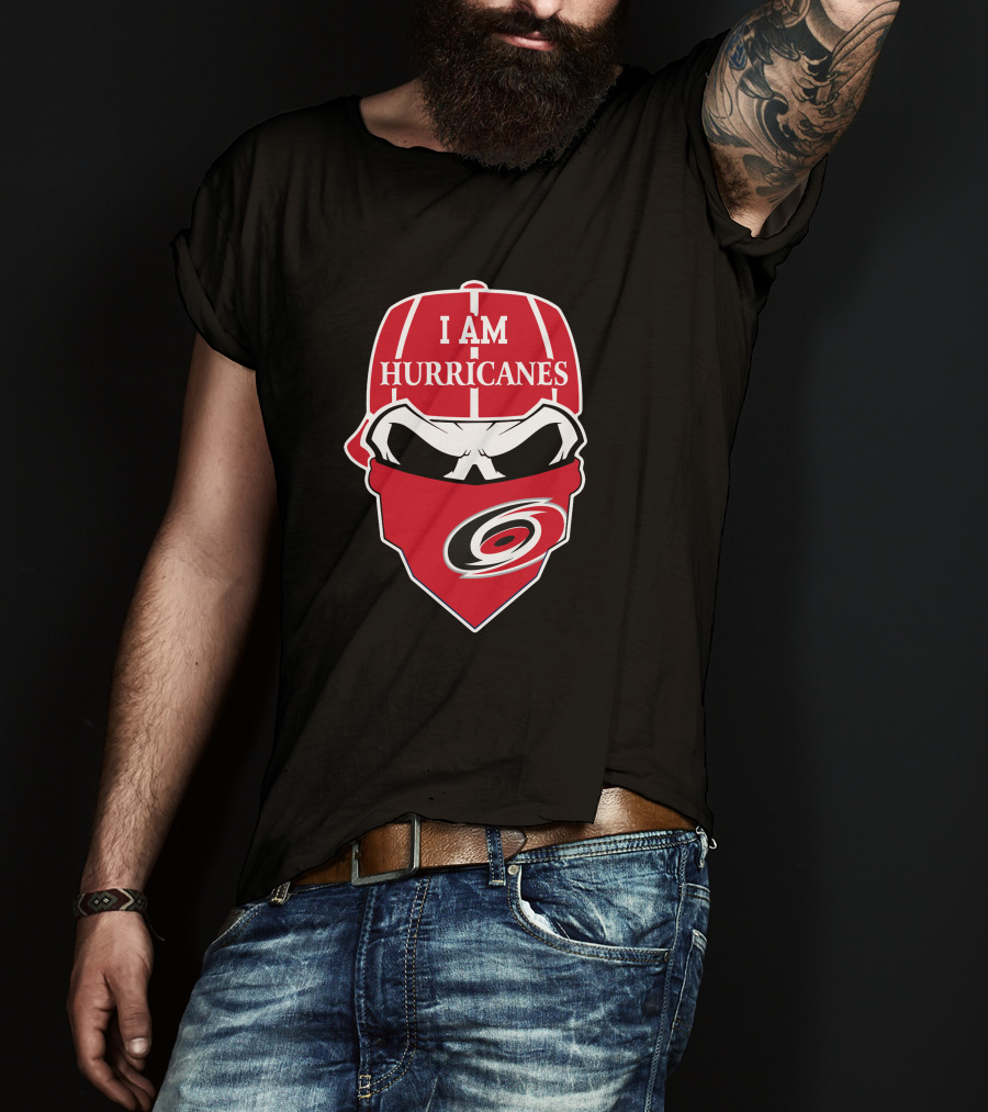Carolina Hurricanes Skull Mask I Am Hurricanes T-Shirt