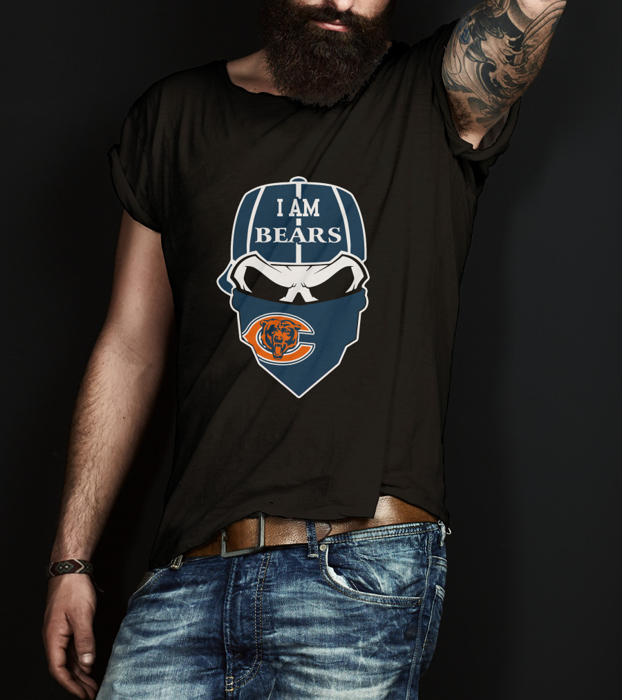 I Am Bears Chicago Bears Skull T-Shirt
