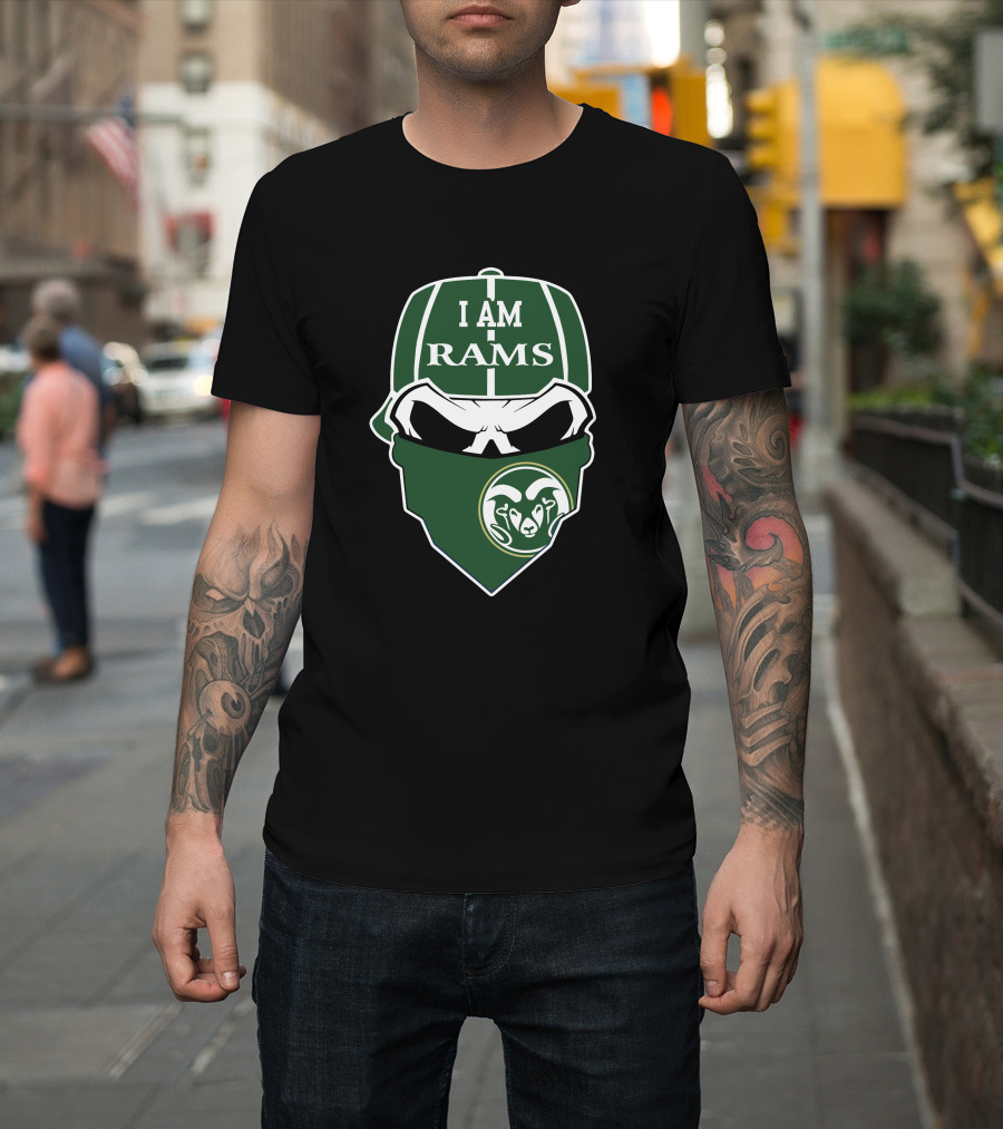 I Am Rams Colorado State Rams Skull T-Shirt