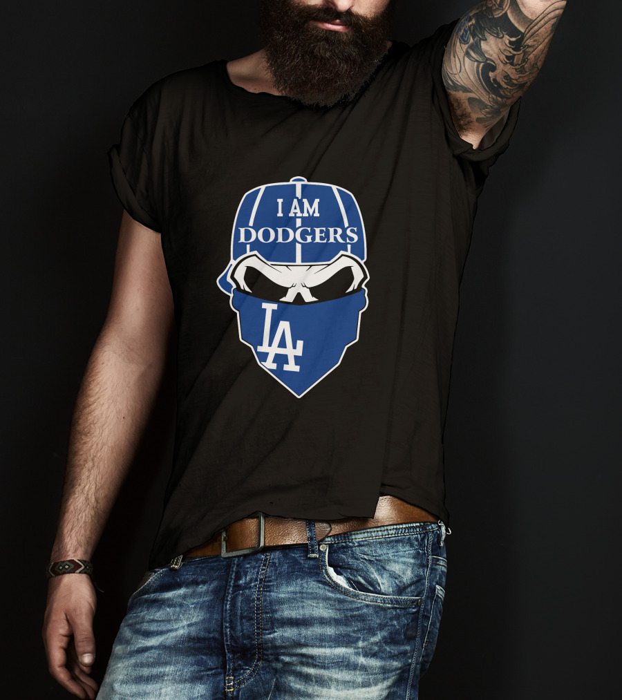 I Am Dodgers La Skull Los Angeles Dodgers T-Shirt