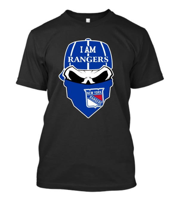 I Am Rangers New York Rangers Skull T-Shirt