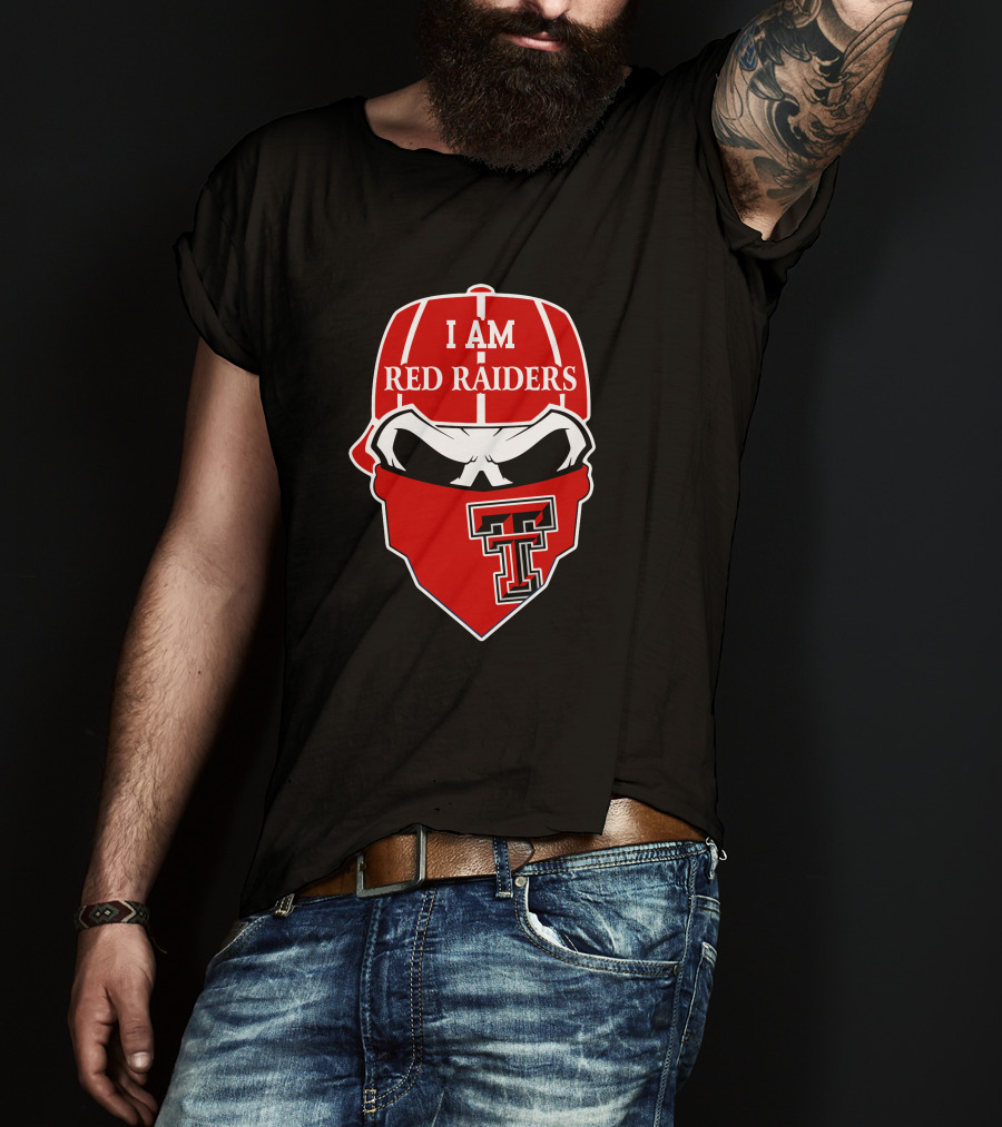 I Am Texas Tech Red Raiders Skull T T-Shirt
