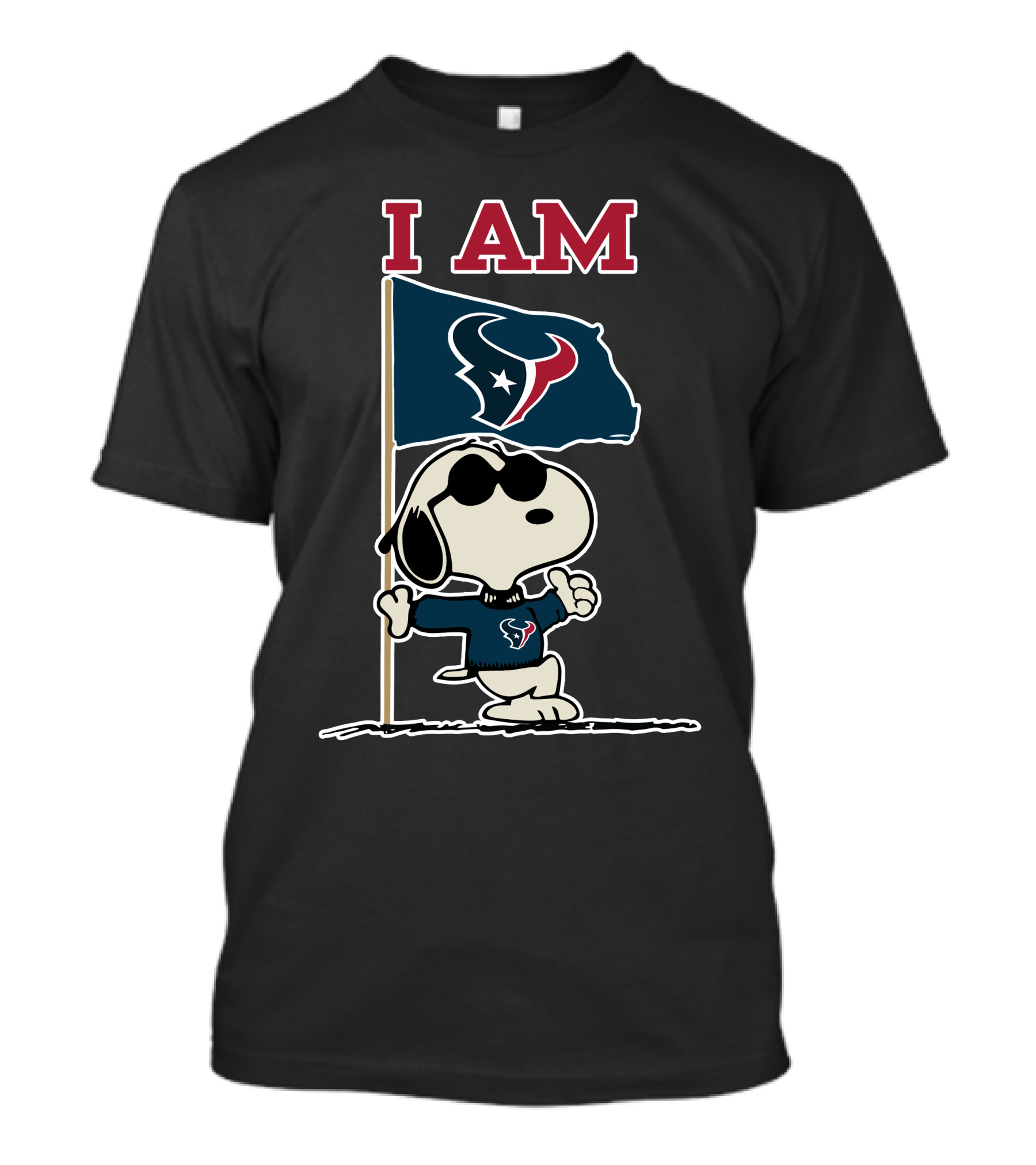 I Am Houston Texans Snoopy T-Shirt