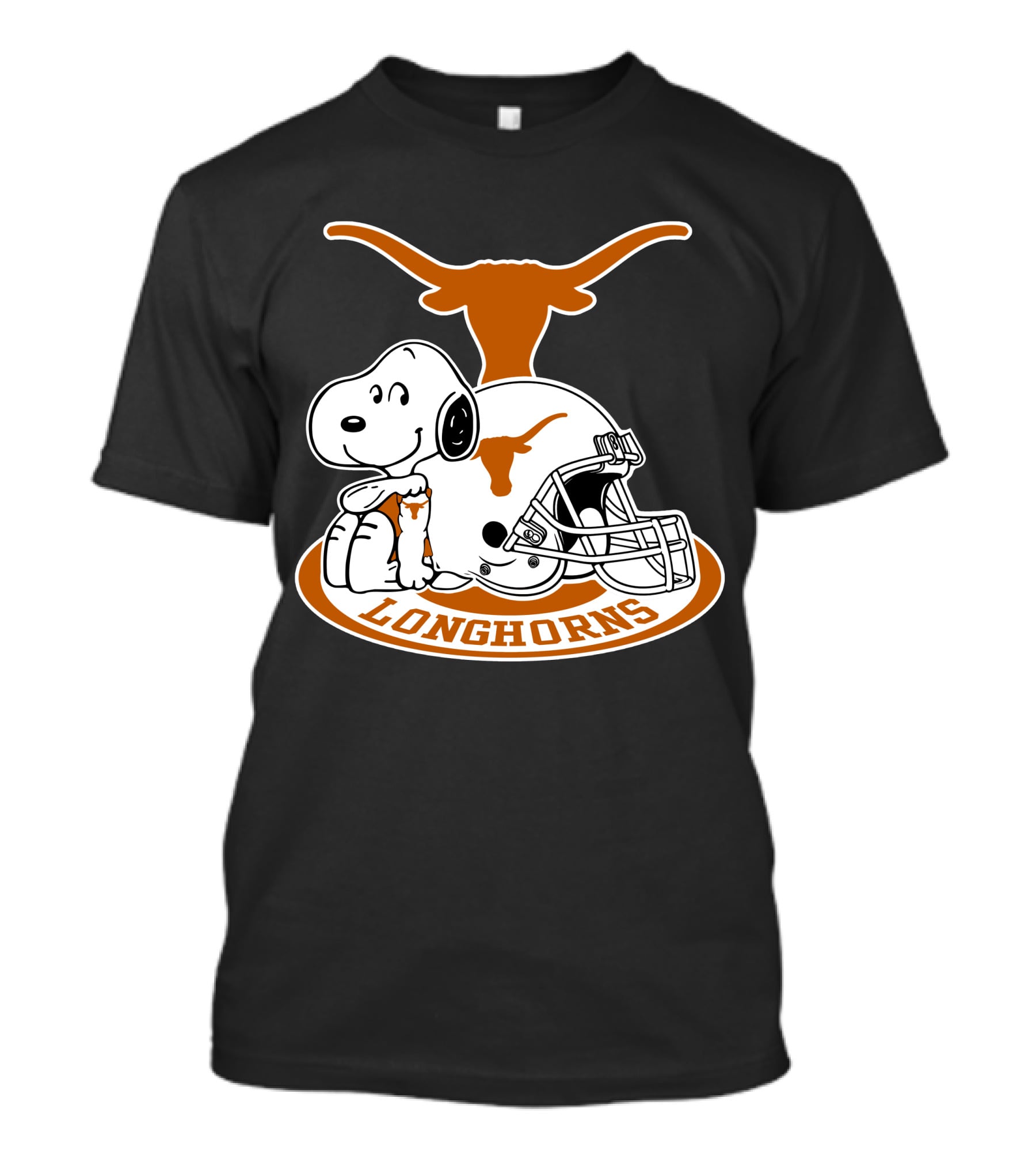 Texas Longhorns Snoopy Football Helmet T-Shirt