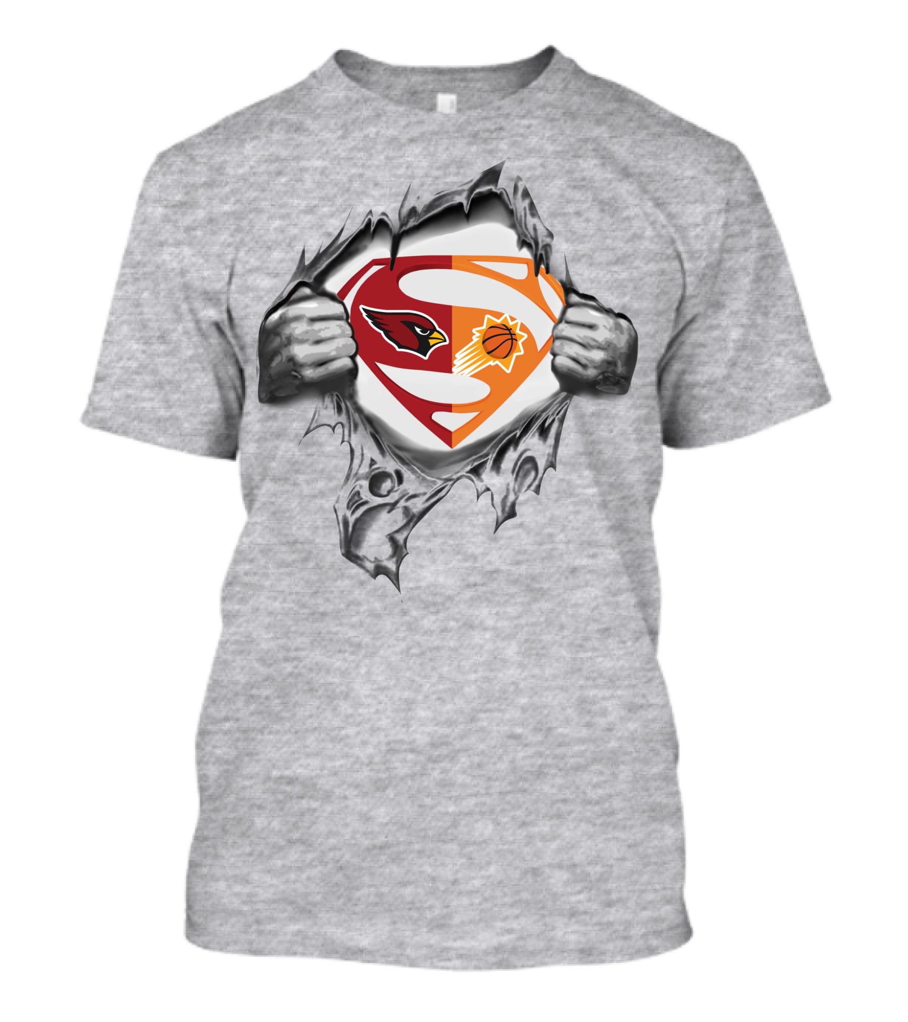 Cardinals Phoenix Suns Superman Mashup T-Shirt