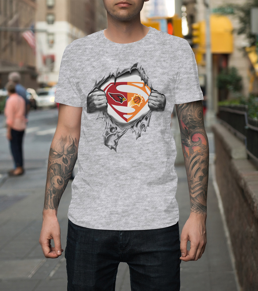 Cardinals Phoenix Suns Superman Mashup T-Shirt
