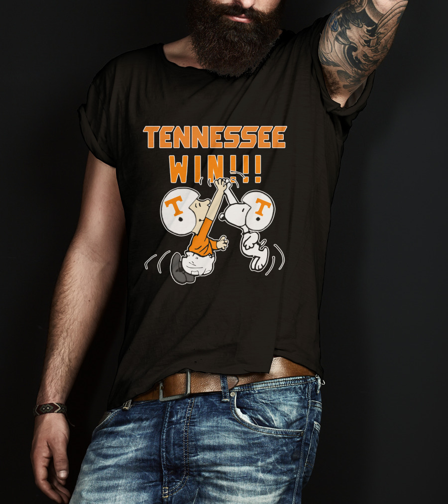 Tennessee Win High-Five Celebration With T Helmets T-Shirt