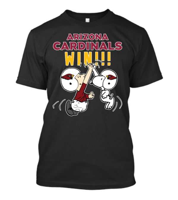 Arizona Cardinals Win Snoopy And Woodstock Celebration T-Shirt