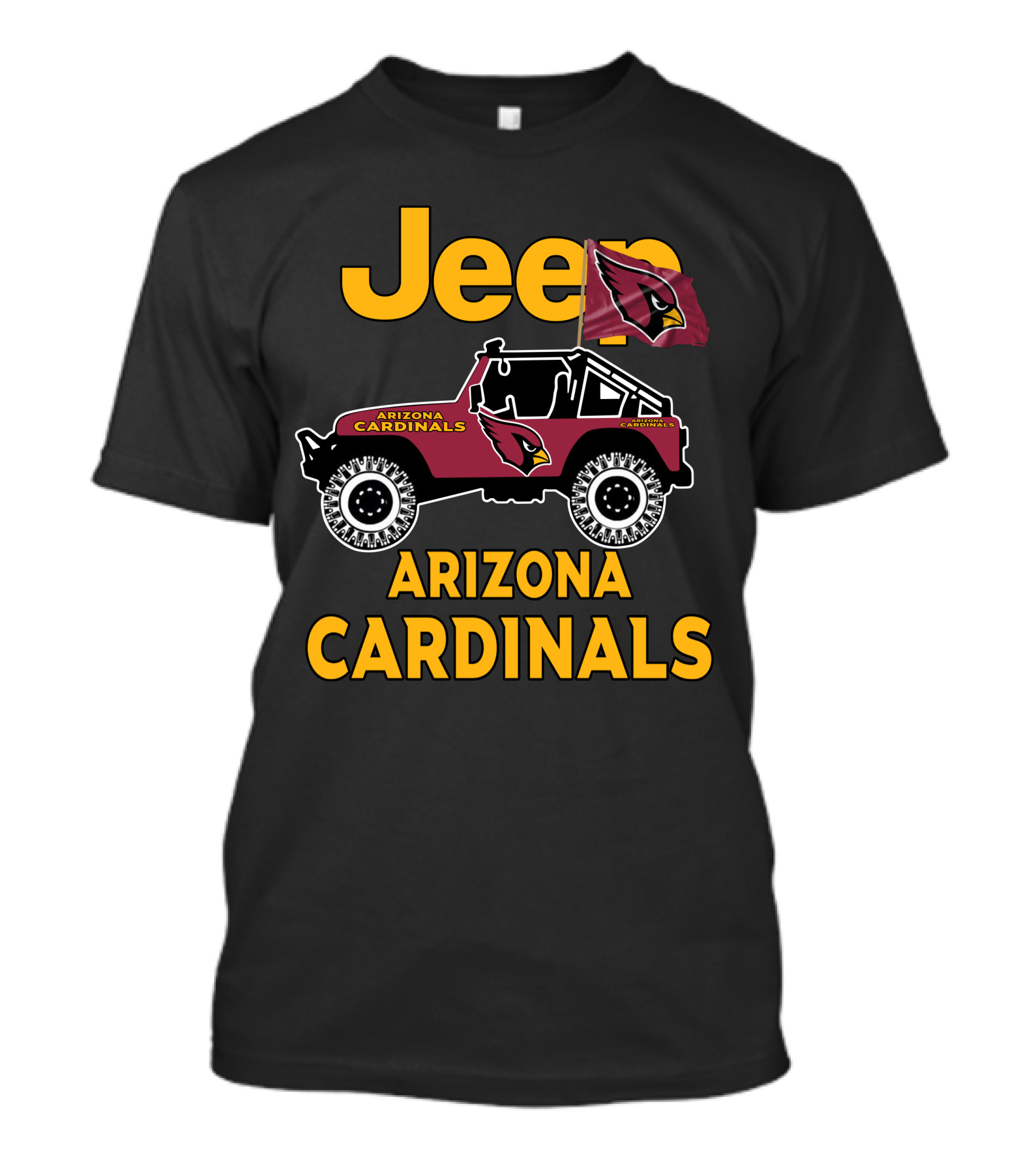 Arizona Cardinals Jeep Fan Merchandise T-Shirt