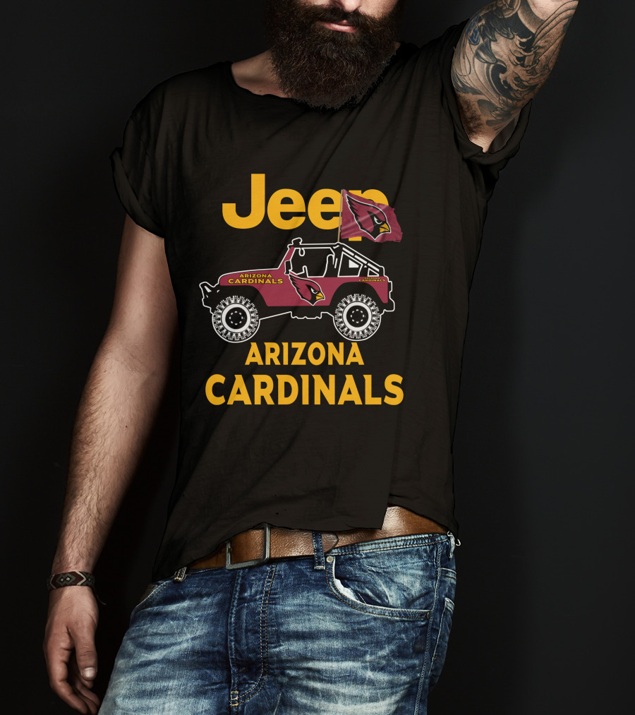 Arizona Cardinals Jeep Fan Merchandise T-Shirt