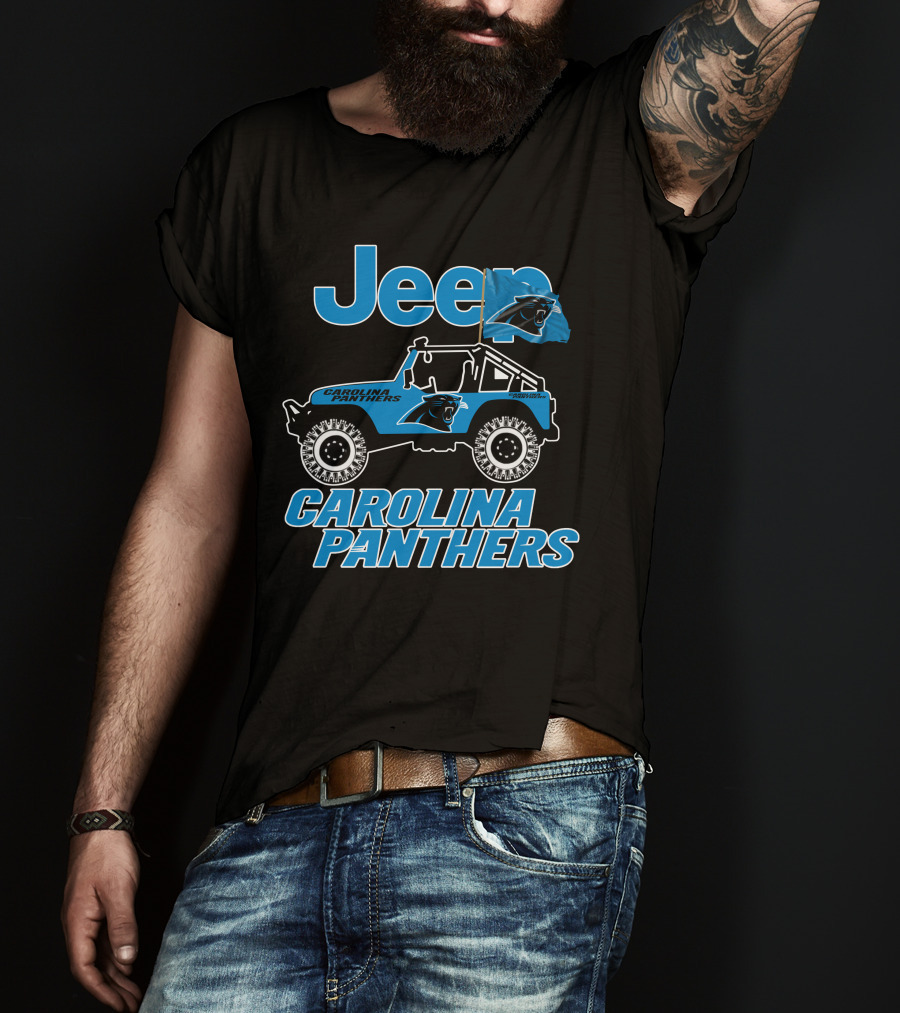 Jeep Carolina Panthers Vehicle Fan Gear T-Shirt