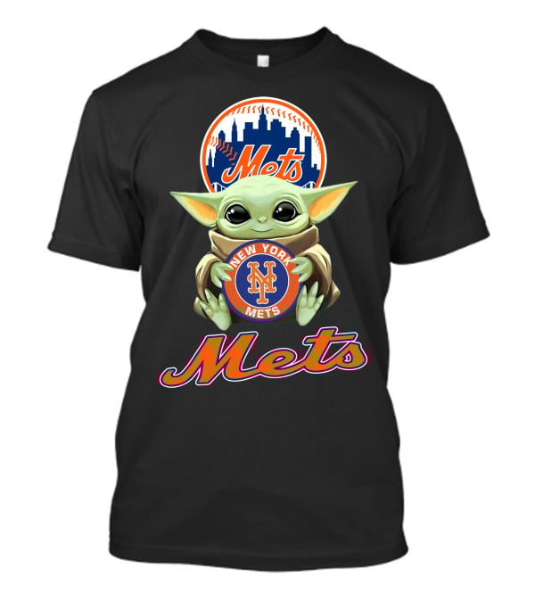 New York Mets Baby Yoda Mets T-Shirt