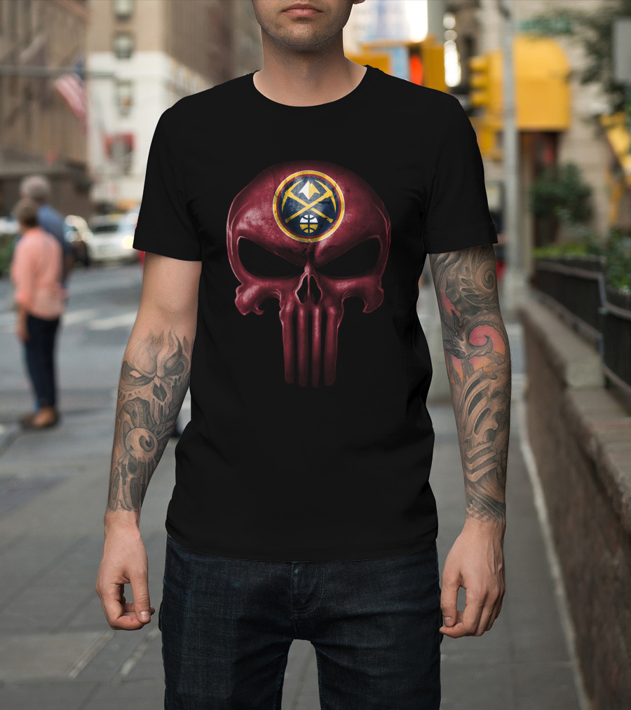 Denver Nuggets Skull Logo Crossover T-Shirt