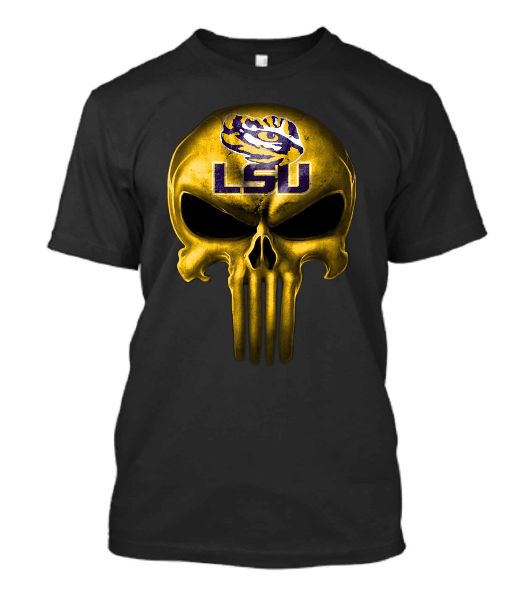 Lsu Tigers Skull T-Shirt