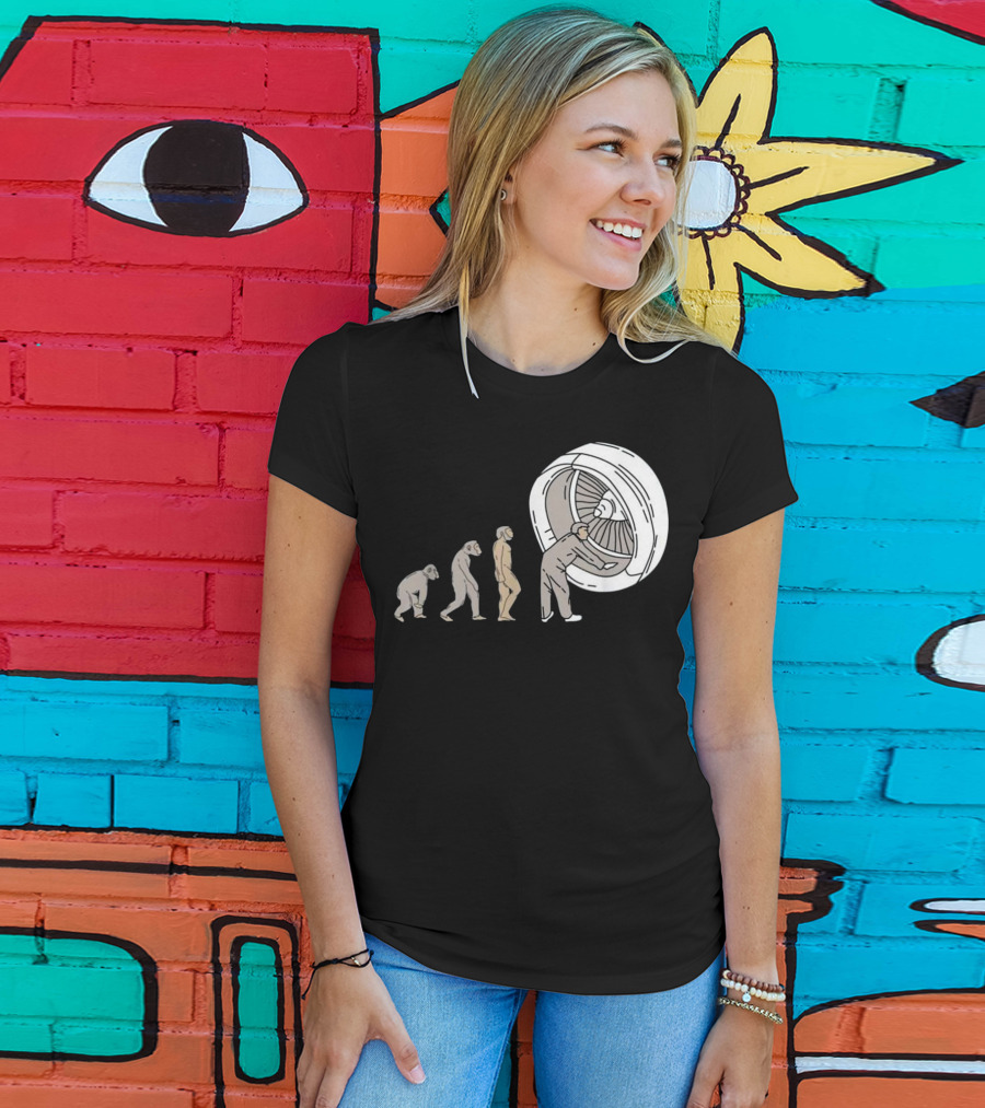 Evolution Of Airplane Mechanic Aircraft Maintenance T-Shirt