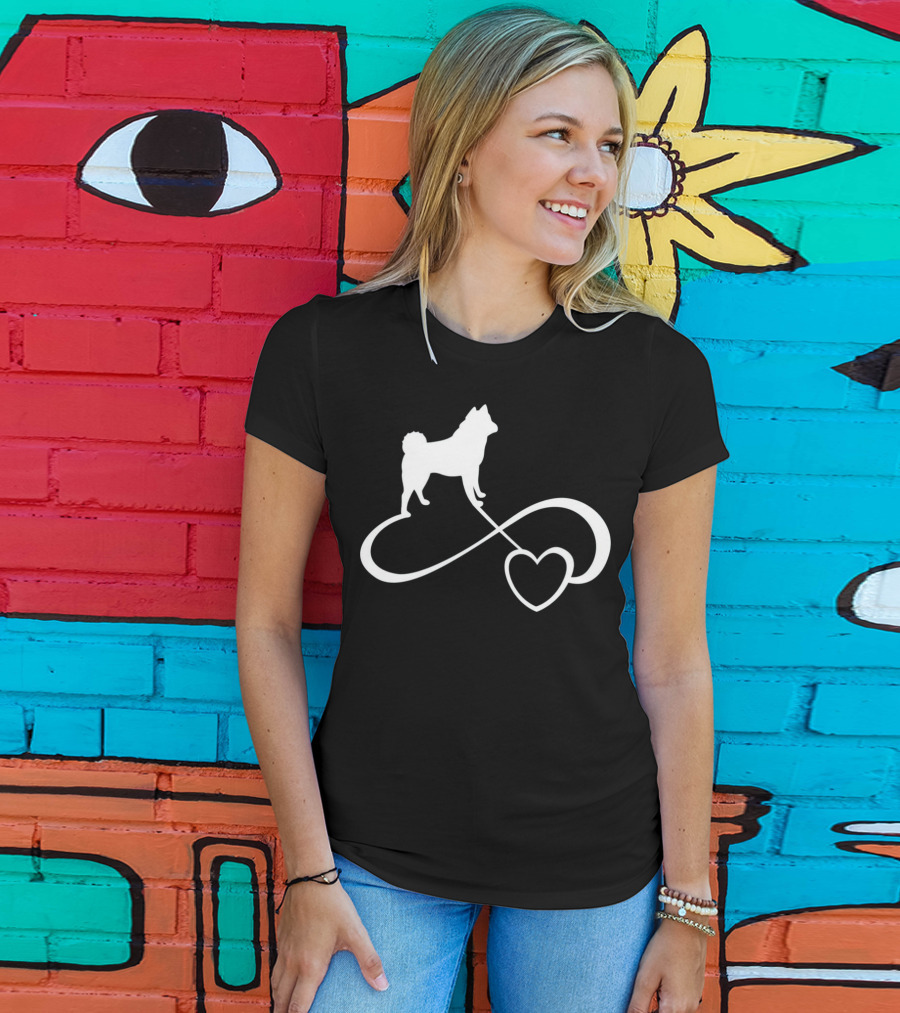 Akita Dog Lover Infinite Heart Breed Endless Love T-Shirt