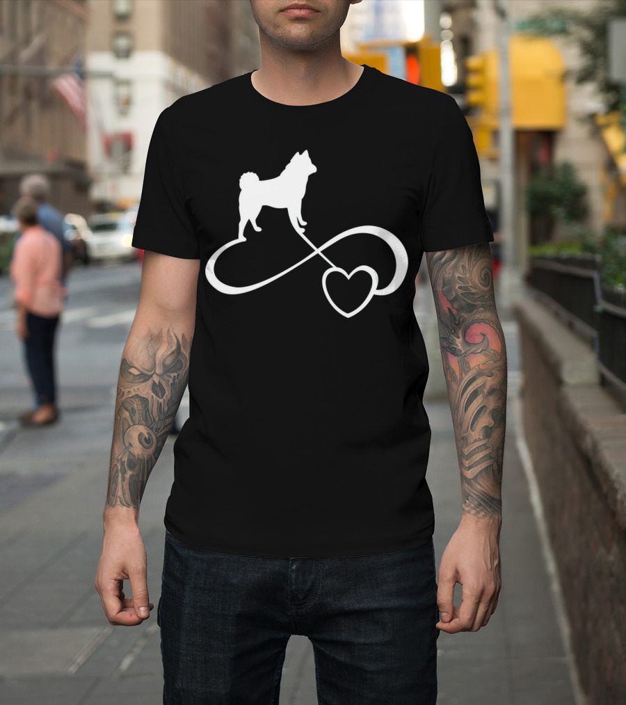 Akita Dog Lover Infinite Heart Breed Endless Love T-Shirt