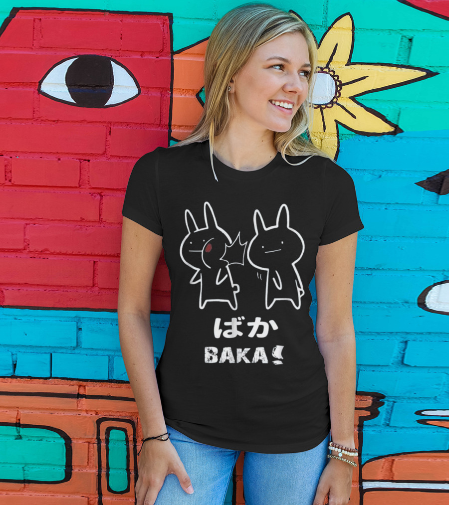 Baka Japanese Anime Rabbit Slap Manga Duo T-Shirt