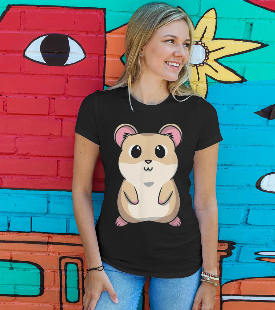 Baby Hamster Cute And Cuddly Rodent Pet Anim Kawaii T-Shirt