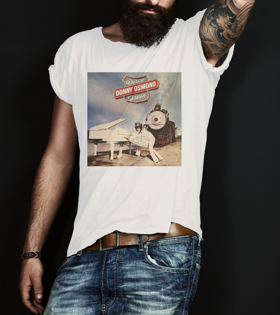 Donny Osmond Disco Train Piano And Steam Engine Scene T-Shirt