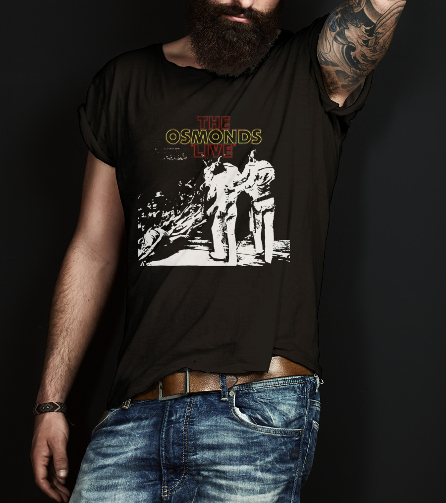 The Osmonds Live Concert Illustration With Performing Group On Stage T-Shirt