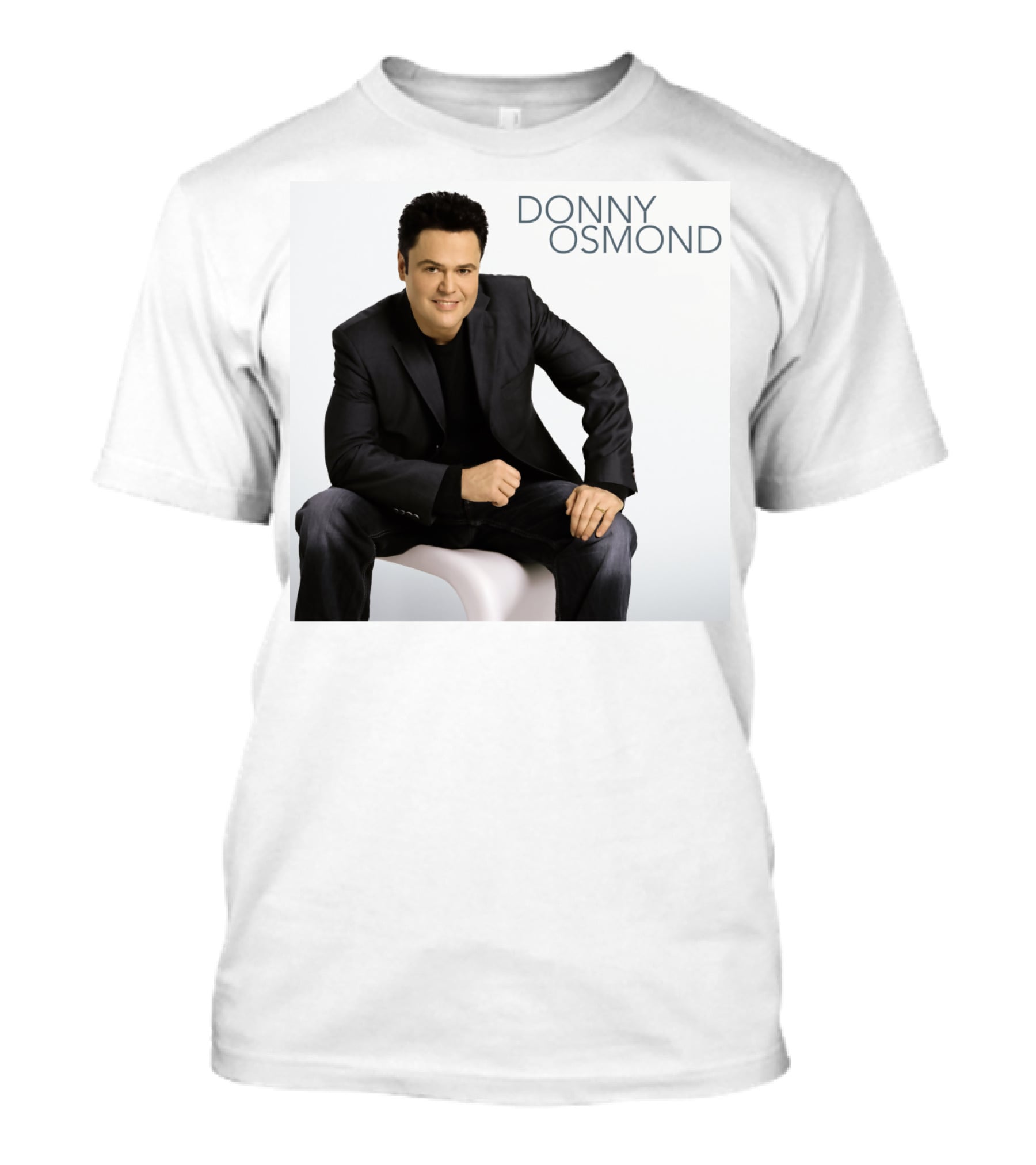 DONNY OSMOND Sitting In Black Suit T-Shirt