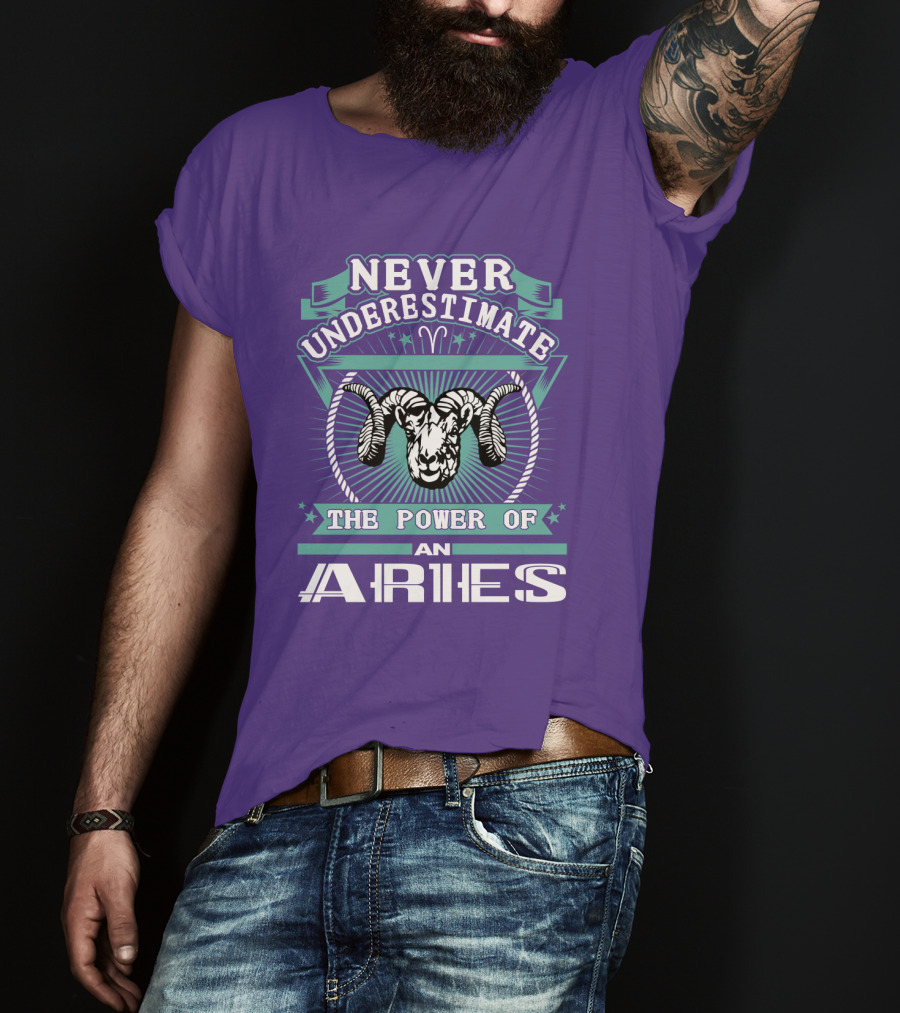 Never Underestimate The Power Of An Aries T-Shirt