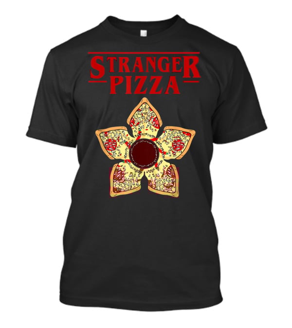 Stranger Pizza Funny Parody Upside Down Monster Slice T-Shirt