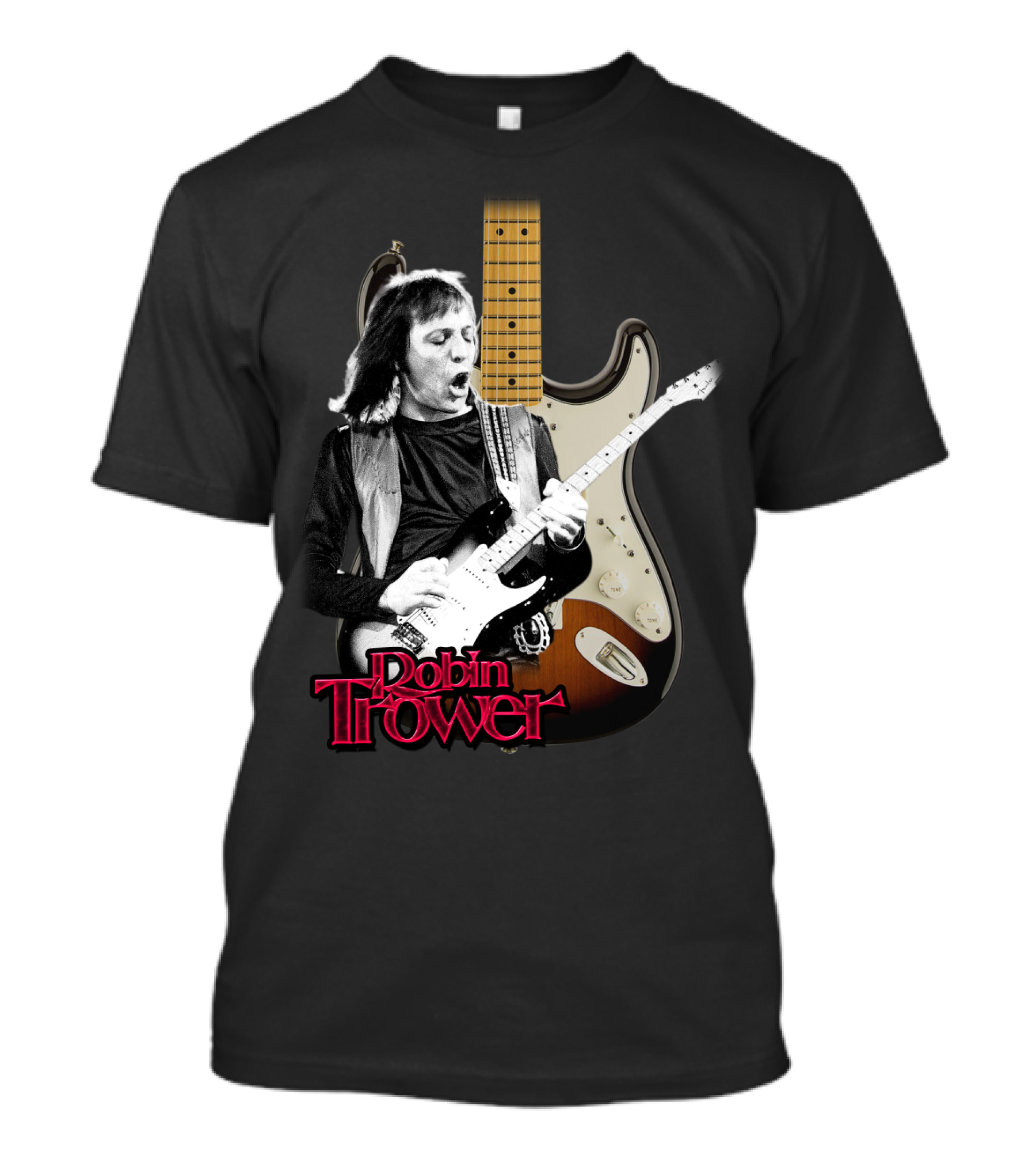 Robin Trower Electric Guitar Performance Iconic T-Shirt