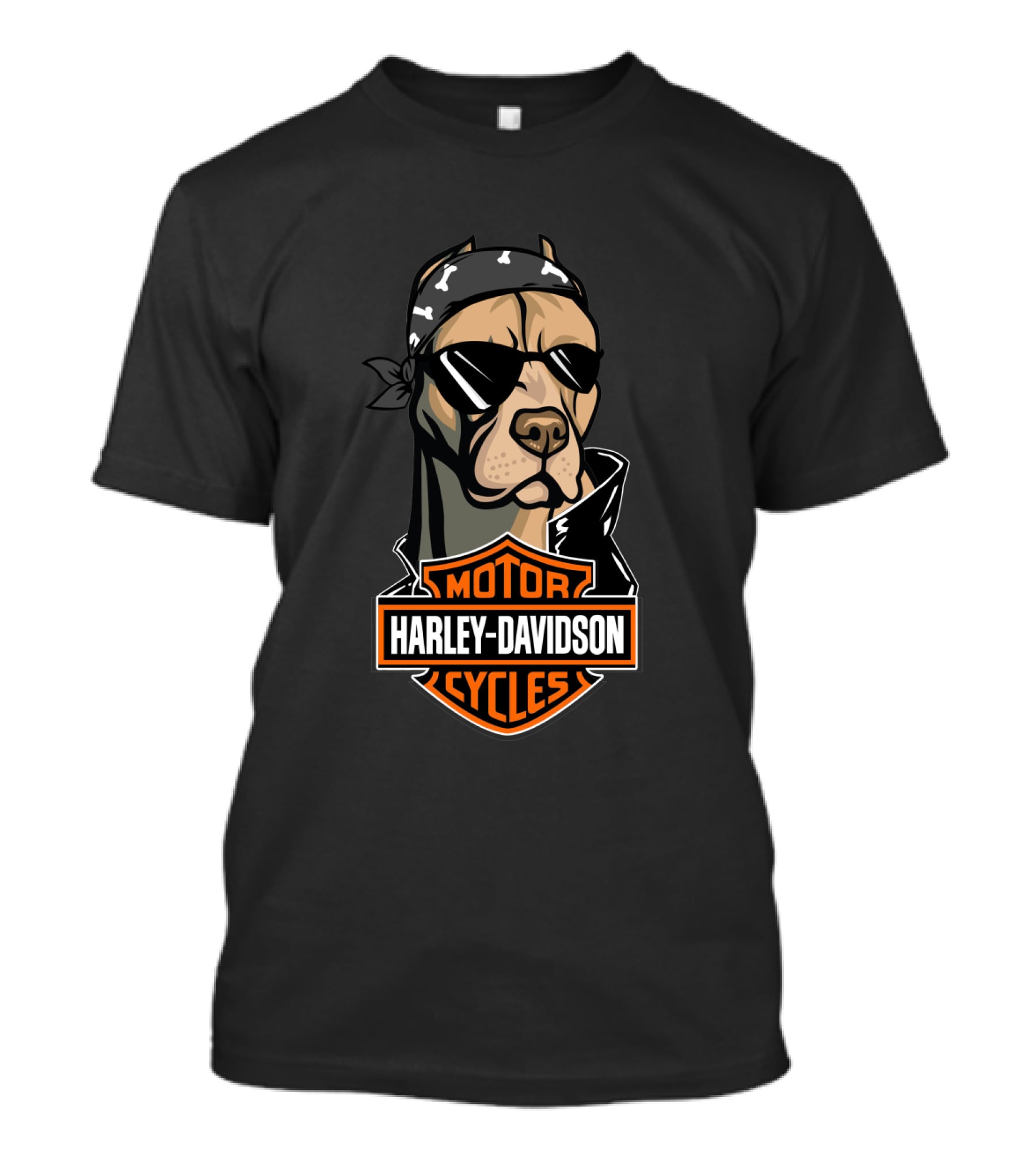 Harley Davidson Motor Cycles American Pit Bull Motorcycle T-Shirt