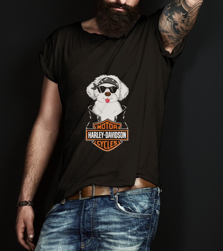 Harley Davidson Cycles Malteses Motorcycle T-Shirt