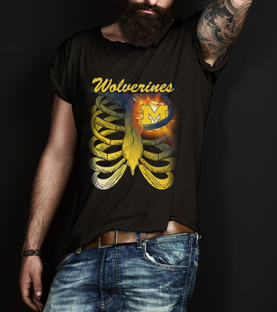 Wolverines M Logo In Ribcage T-Shirt
