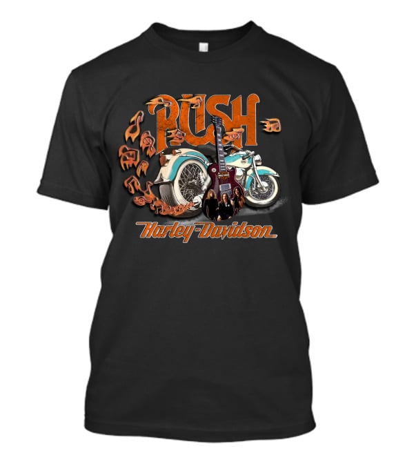 Rush Harley Davidson Motorcycle Guitar 20Hdm Classic Fusion T-Shirt