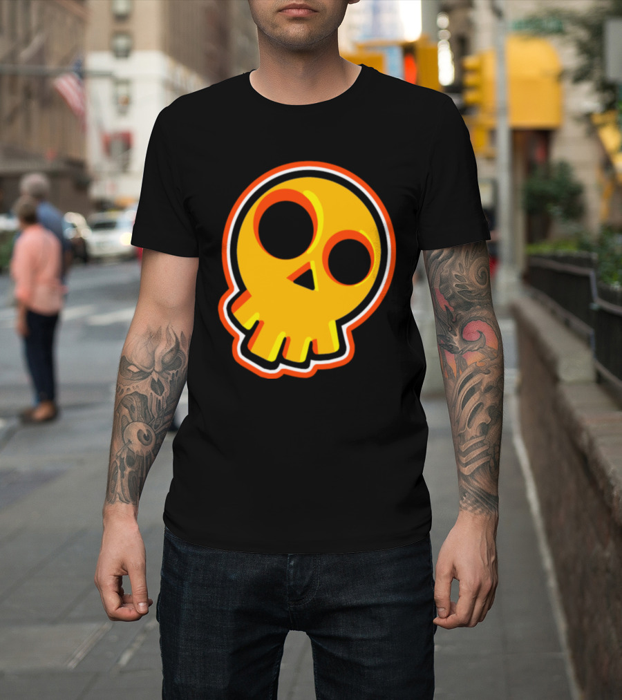 Brawl Stars Skull Icon SKELETON SPECTRUM IMAGE T-Shirt