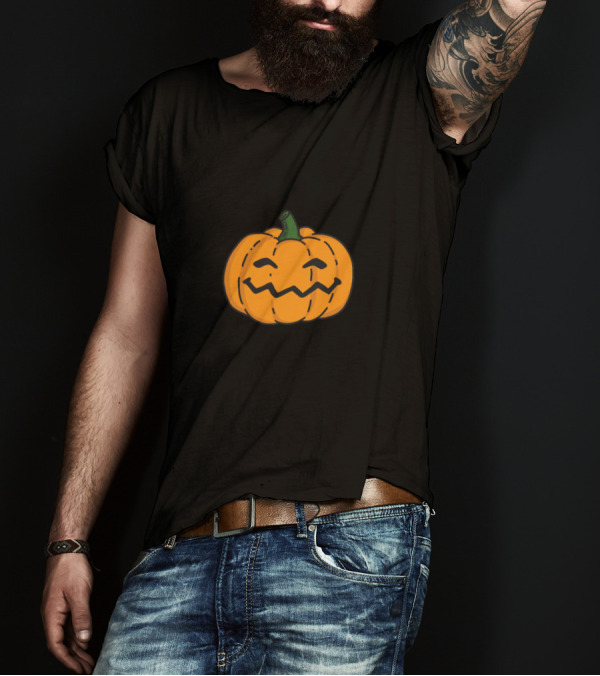 Happy Halloween Horror Pumpkin Head T-Shirt