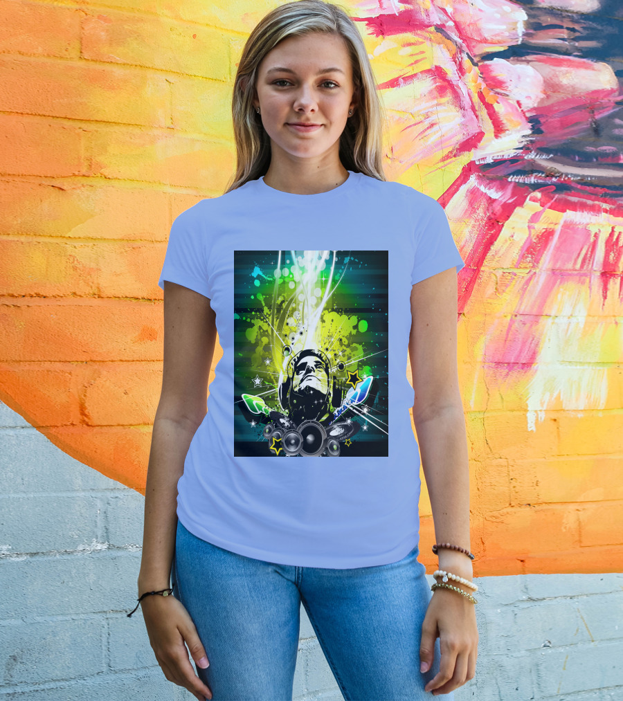 Music So Cool Vibrant Headphones DJ Speaker Blast T-Shirt