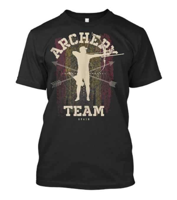 Spain Archery Team Bow Sports Spanish Flag T-Shirt