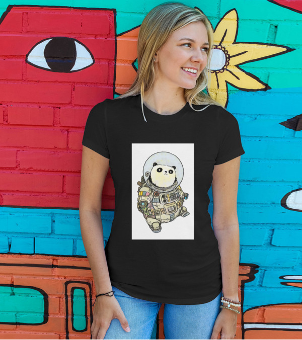 Pandanaut Astronaut Panda In Space Suit T-Shirt