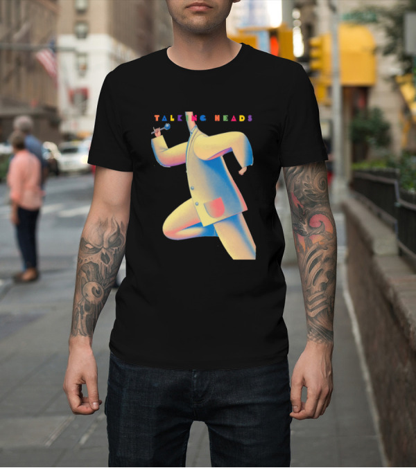 Shirt: Talking Heads Colors Running Figure T-Shirt Talking Heads Colors Running Figure T-Shirt