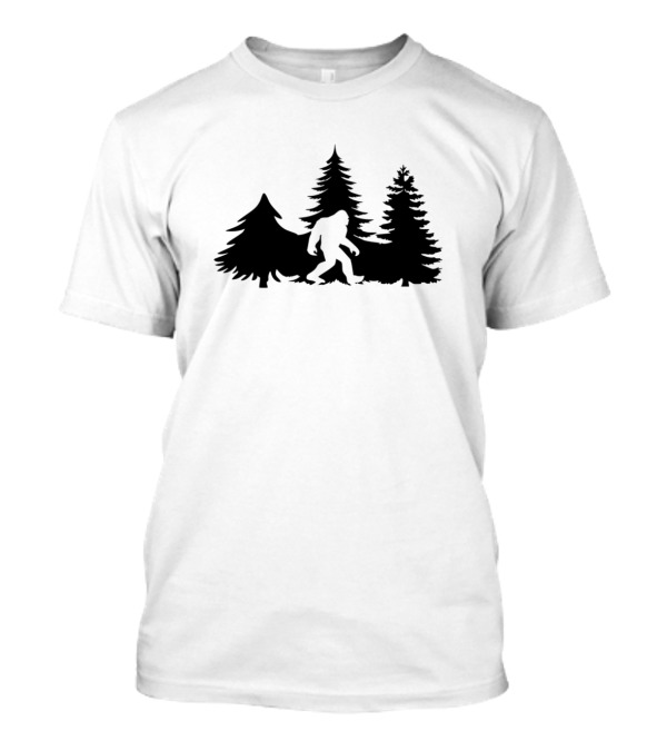 Bigfoot Silhouette Forest Legend T-Shirt