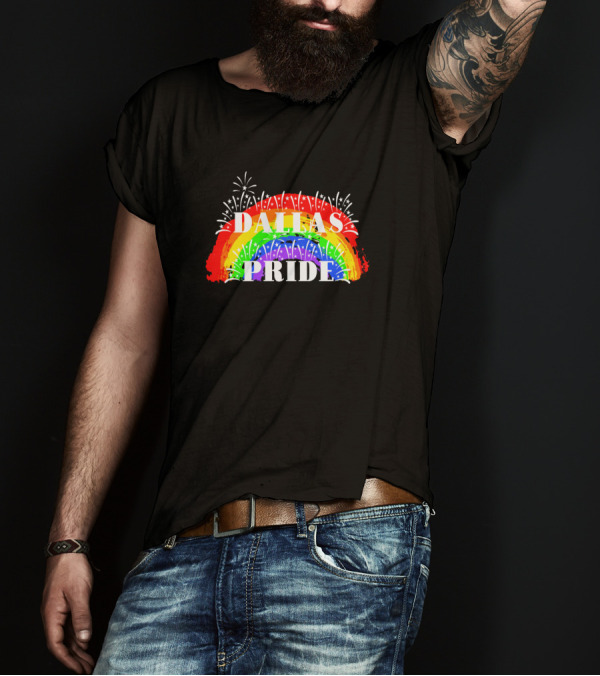 Dallas Pride Rainbow Fireworks T-Shirt