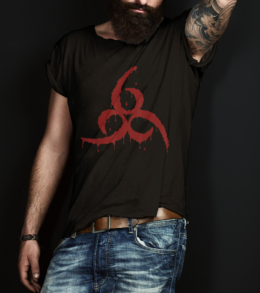 666 Devil Number Of The Beast Satan Biohazard T-Shirt
