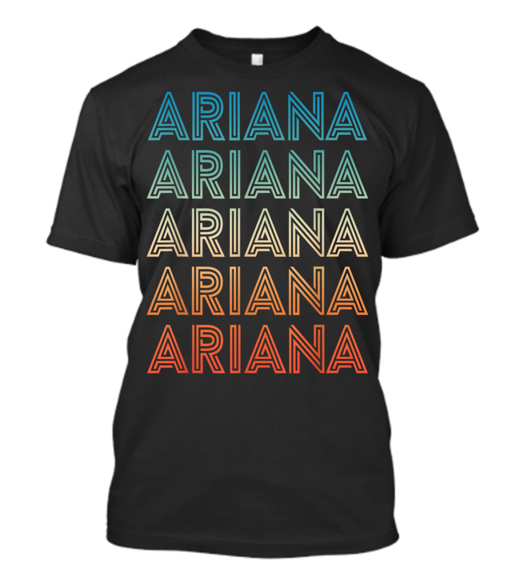 Ariana Multi-Color Gradient T-Shirt
