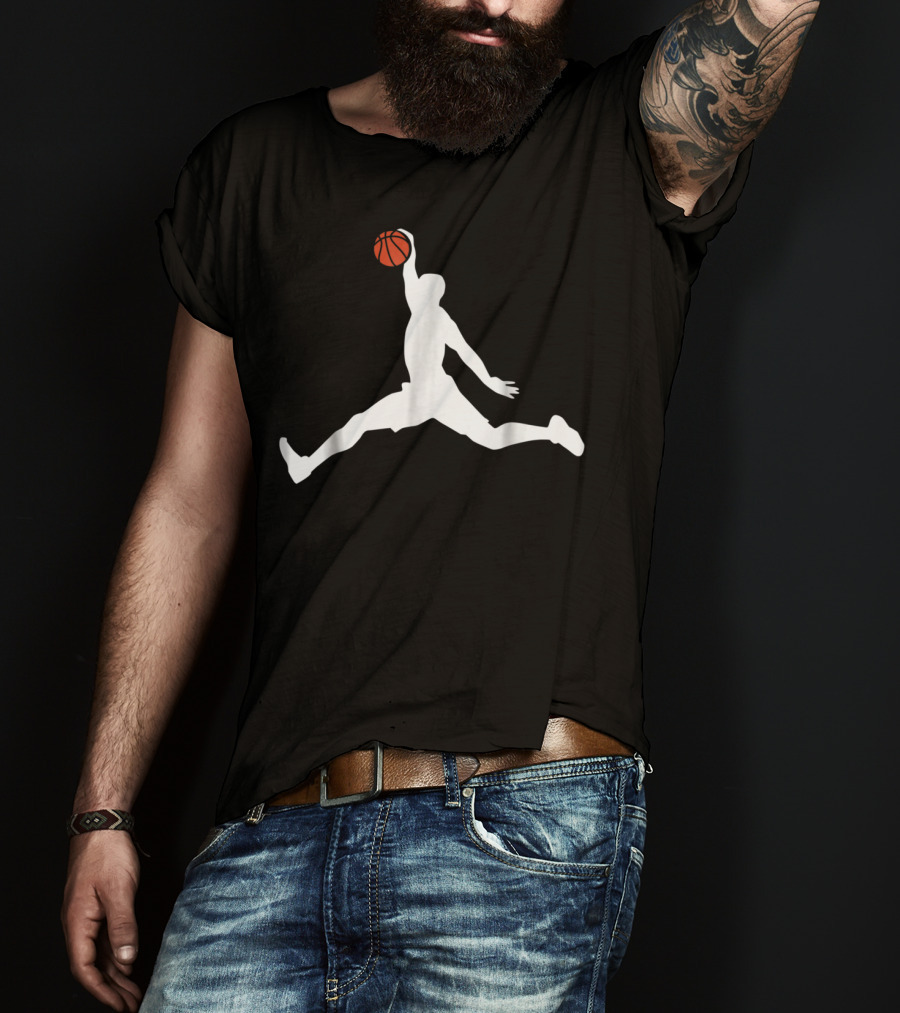 Basketball Player Jump Man Dunk T-Shirt